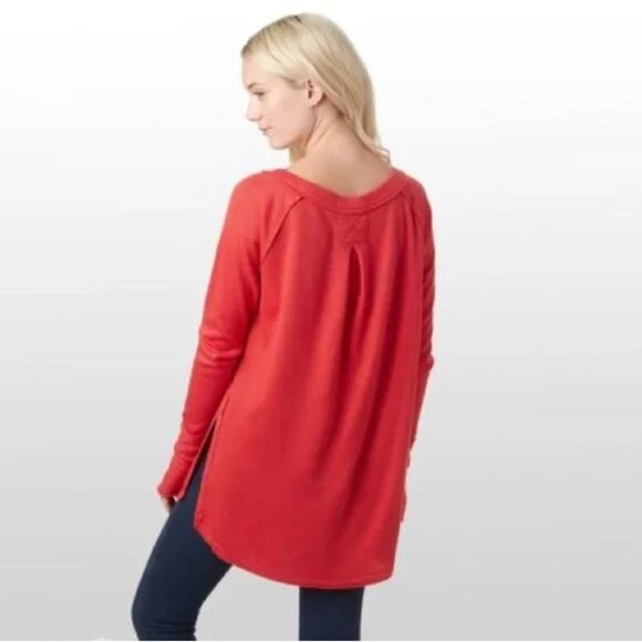 Free People Snowy Thermal Long Sleeve Tunic in Heatwave Red Women’s Size Extra S - Picture 4 of 7